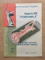 Сталь Волгоград - Кубань Краснодар 1971