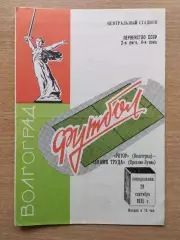 Ротор Волгоград - Знамя Труда Орехово-Зуево 1975