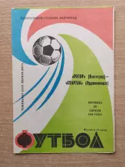 Ротор Волгоград - Спартак Орджоникидзе 1984