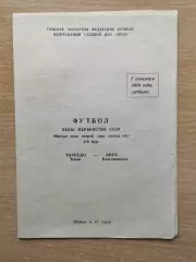Торпедо Томск - Амур Благовещенск 1978