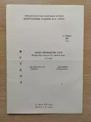 Манометр Томск - Шахтёр Караганда 1979