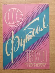 Динамо Барнаул - Иртыш Омск 1970, малиновый цвет обложки