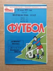 Автомобилист Красноярск - Вулкан Петропавловск-Камчатский 1971