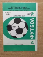 Автомобилист Красноярск - Строитель Уфа 1976