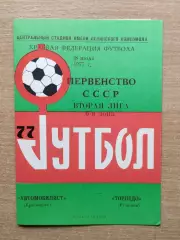 Автомобилист Красноярск - Торпедо Рубцовск 1977