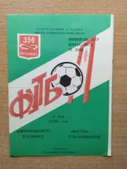 Автомобилист Красноярск - Восток Усть-Каменогорск 1978