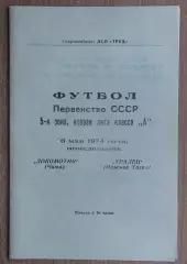 Локомотив Чита - Уралец Нижний Тагил 1974