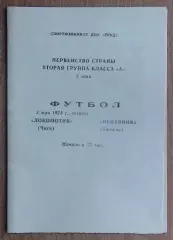 Локомотив Чита - Нефтяник Тюмень 1974