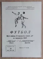 Звезда Пермь - Энергетик Душанбе 1966