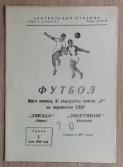 Звезда Пермь - Нефтяник Фергана 1966