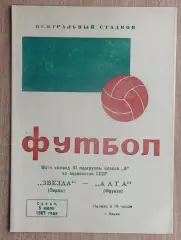 Звезда Пермь - Алга Фрунзе 1967