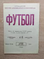 Звезда Пермь - Алай Ош 1971