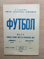 Звезда Пермь - Нефтчи Баку 1973