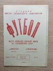 Звезда Пермь - Спартак Орджоникидзе 1976