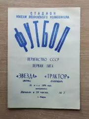 Звезда Пермь - Трактор Павлодар 1979