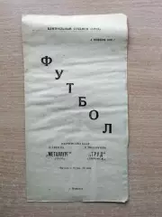 Труд Воронеж - Металлург Тула 1970