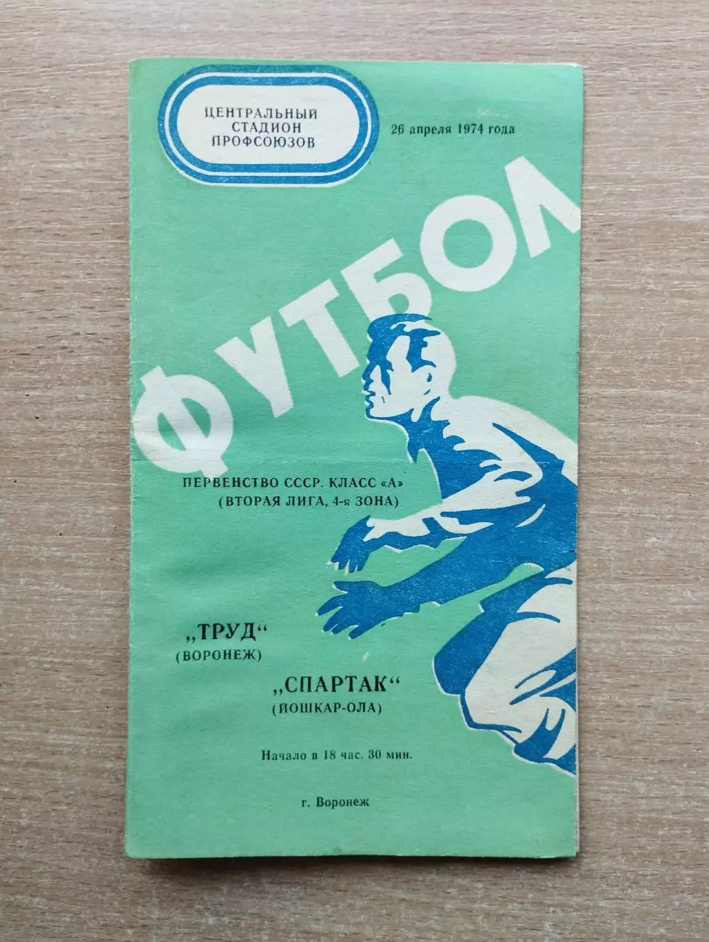 Труд Воронеж - Спартак Йошкар-Ола 1974