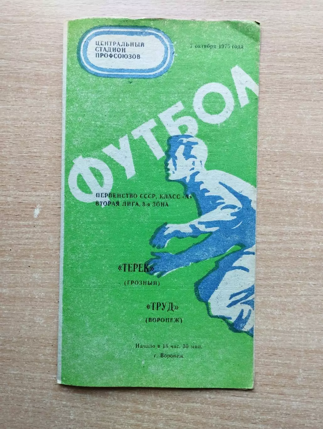 Труд Воронеж - Терек Грозный 1975