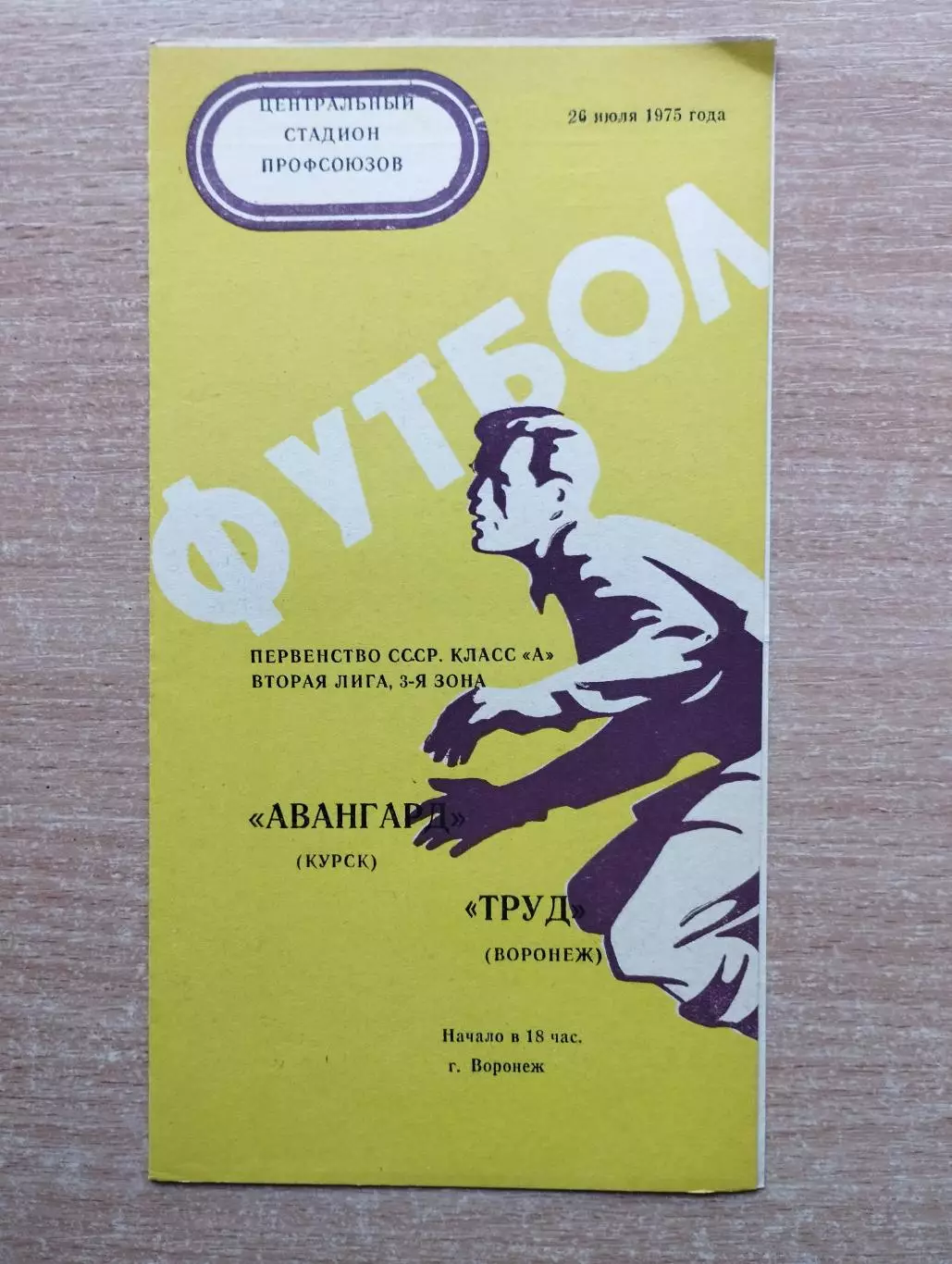 Труд Воронеж - Авангард Курск 1975