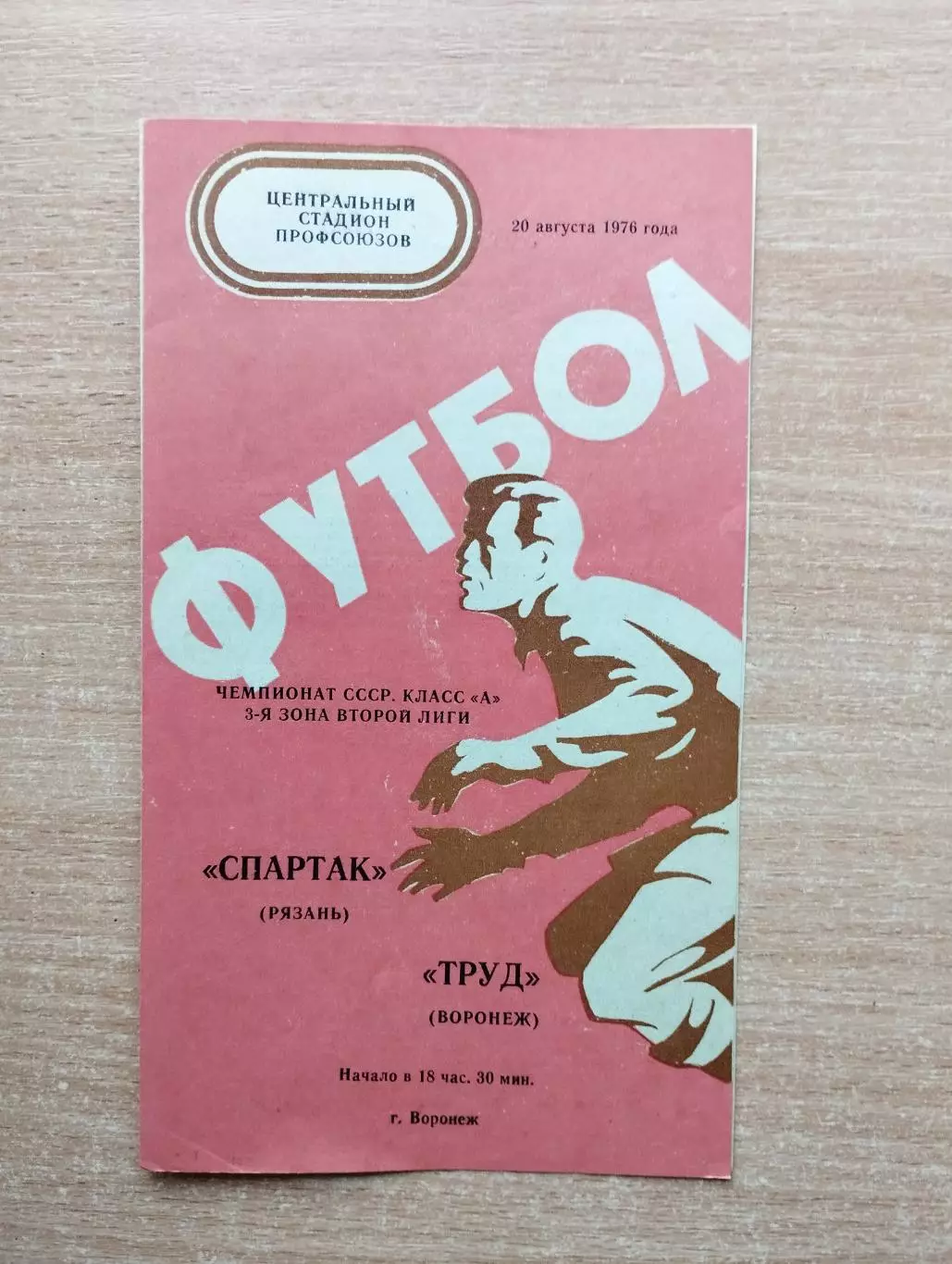 Труд Воронеж - Спартак Рязань 1976