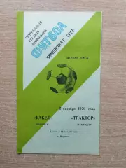 Факел Воронеж - Трактор Павлодар 1979