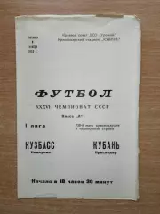 Кубань Краснодар - Кузбасс Кемерово 1974