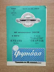 Кубань Краснодар - Спартак Орёл 1977