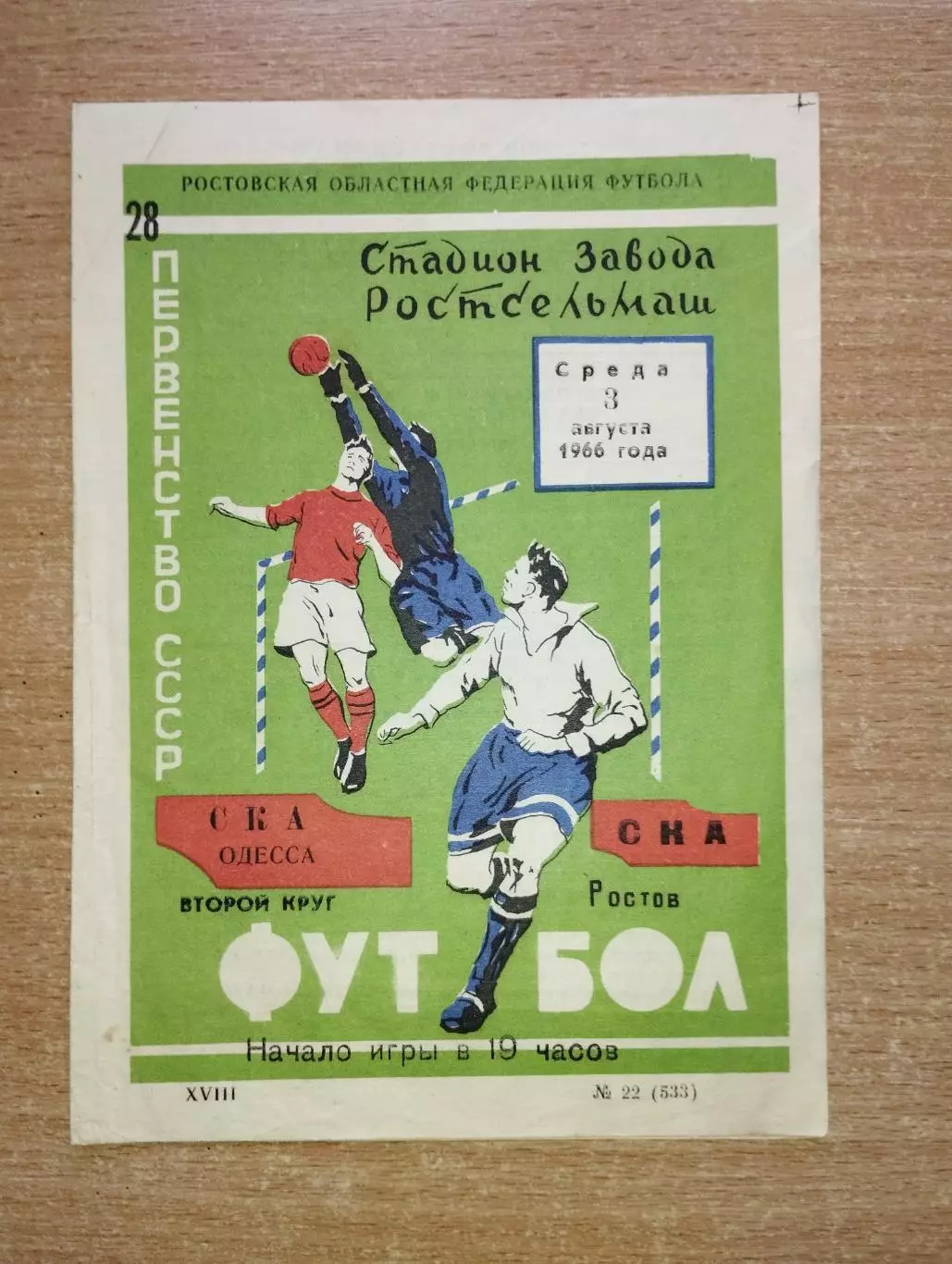 СКА Ростов-на-Дону - СКА Одесса 1966