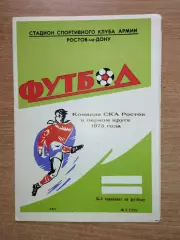 Буклет. Ростов-на-Дону 1973 (1 круг) (СКА)