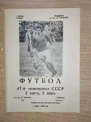 Гастелло Уфа - Турбина Брежнев (Набережные Челны) 1984