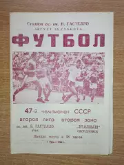 Гастелло Уфа - Уралмаш Свердловск 1984