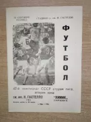 Гастелло Уфа - Химик Дзержинск 1984