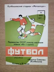 Крылья Советов Куйбышев - Строитель Ашхабад 1972