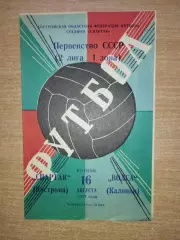 Спартак Кострома - Волга Калинин 1977