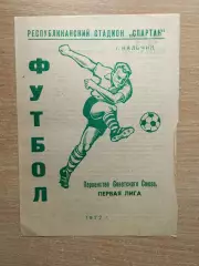 Спартак Нальчик - Шинник Ярославль 1972*