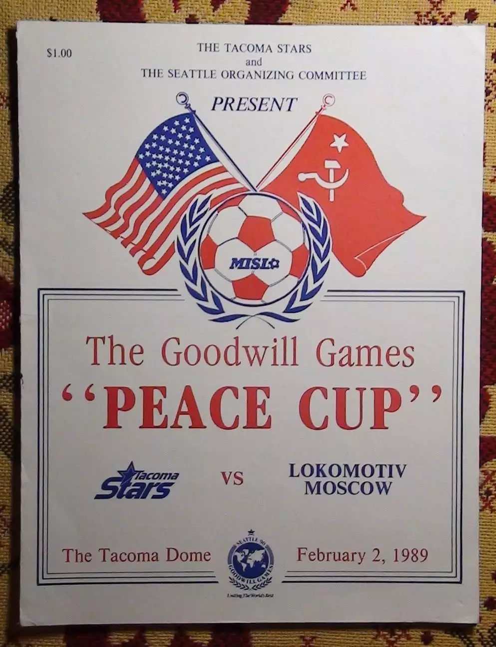 Такома, США - Локомотив Москва 1989, товарищеский матч