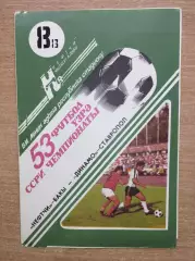 Нефтчи Баку - Динамо Ставрополь 1990