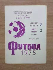 Химик Гродно - Волга Калинин 1975