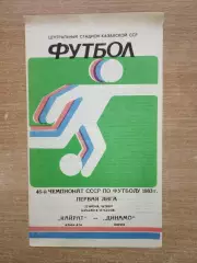 Кайрат Алма-Ата - Динамо Киров 1983