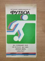 Кайрат Алма-Ата - Шинник Ярославль 1983