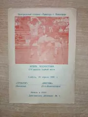 Трактор Павлодар - Восток Усть-Каменогорск 1987, кубок