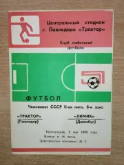 Трактор Павлодар - Химик Джамбул 1988