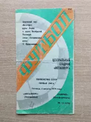 Металлург Запорожье - Таврия Симферополь 1979