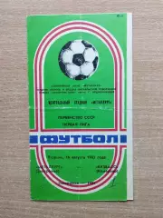 Металлург Запорожье - Кузбасс Кемерово 1983
