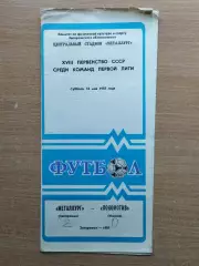 Металлург Запорожье - Локомотив Москва 1987