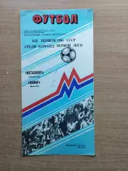 Металлург Запорожье - Памир Душанбе 1988