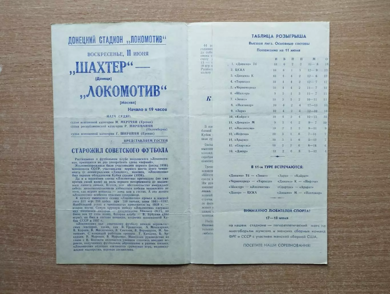 Шахтёр Донецк - Локомотив Москва 1978 1