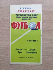 Спартак Сумы - Уголёк Красноармейск 1969