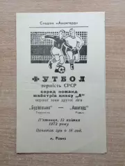Авангард Ровно - Строитель Тернополь 1973