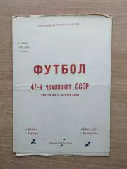Маяк Харьков - Кривбасс Кривой Рог 1984